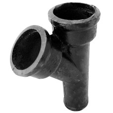 Тройник чугунный канализационный косой Ду 150-100 45гр б/н ГОСТ 6942-98