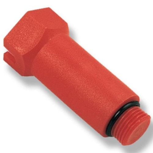 Заглушка пластиковая НР (НАР) L=68мм 1/2" красная для водорозетки РОС в Екатеринбурге