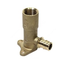 Водорозетка бронзовая Дн 16-1/2" ВР (ВН) L=42мм для PE-X труб короткая RAUTITAN RX+ Rehau