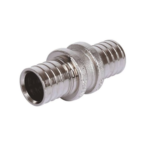 Муфта латунная для PE-X труб Дн 20 оцинкованная RAUTHERM S Rehau в Екатеринбурге