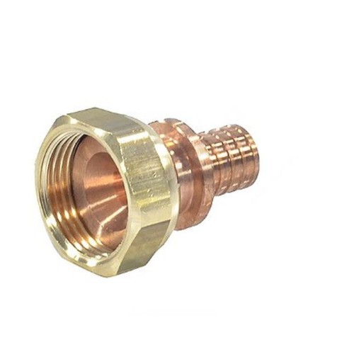 Соединитель латунный Дн 16-1/2" для PE-X труб под конус с накидной гайкой GX179 Giacomini GX179Y043 в Екатеринбурге