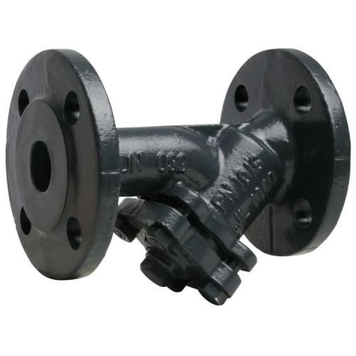 Фильтр сетчатый Y-образный чугунный фланцевый Ду-250 Ру-16 (Т<200°С) со сливной пробкой Ридан ФСФ в Екатеринбурге