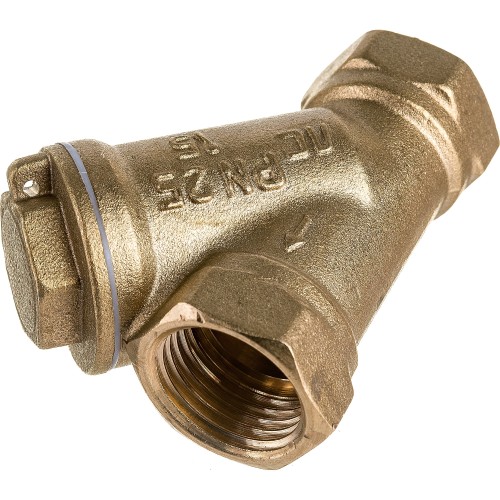 Фильтр сетчатый Y-образный латунный Ду-32 (1 1/4") Ру-20 ВР (ВН) (Т<120°С) ФС Китай в Екатеринбурге