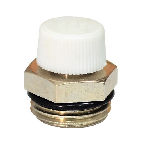 Кран Маевского ручной латунный Ду-15 (1/2") Ру-10 НР (НАР) с колпачком Ogint в Екатеринбурге