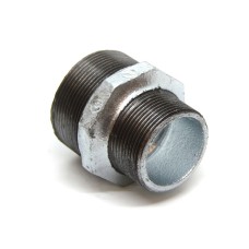 Ниппель чугунный переходной оцинкованный НР Fittex PLUS 40 мм 1" ГОСТ 8958-75