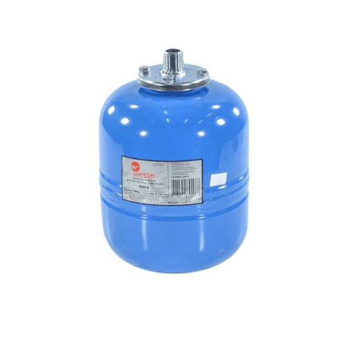 Гидроаккумулятор вертикальный стальной с наружной резьбой Wester WAV 10 бар 24 л в Екатеринбурге