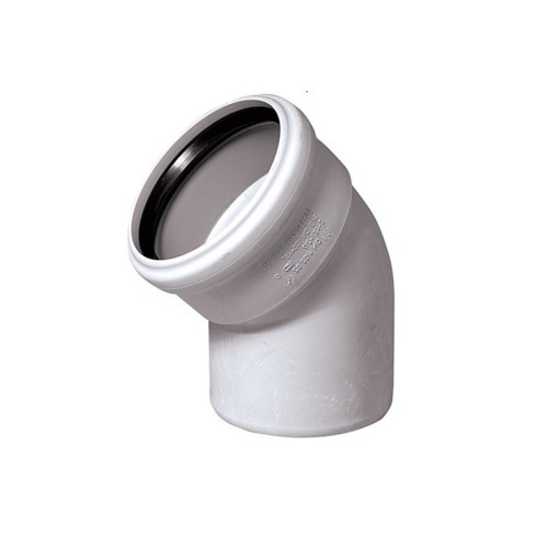 Отвод канализационный PP-M белый Дн 110 87гр бесшумный б/нап в/к RTP (РосТурПласт) в Екатеринбурге