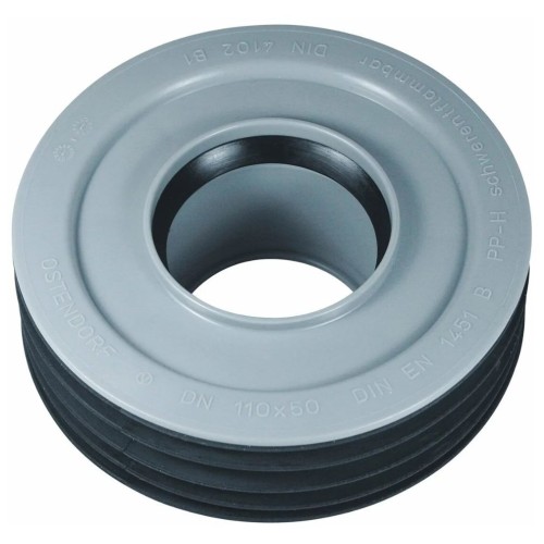 Переход канализационный PP-H внутренний серый Дн 110-75 б/нап для установки в раструб Ostendorf HT HTRI в Екатеринбурге