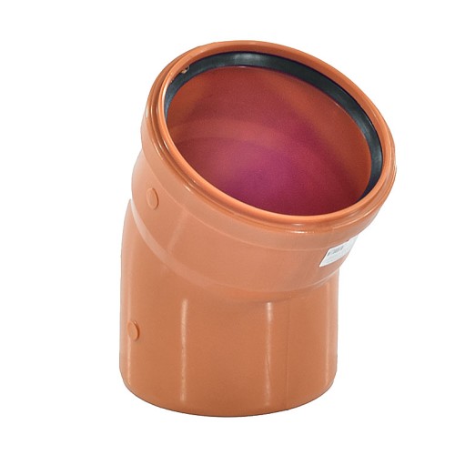 Отвод канализационный PP-B коричневый Дн 110 15гр б/нап в/к RTP (РосТурПласт) в Екатеринбурге