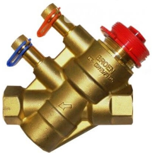 Клапан балансировочный латунный автоматический с внутренней резьбой 2,5 МПа Ballorex Dynamic Broen 32 мм в Екатеринбурге