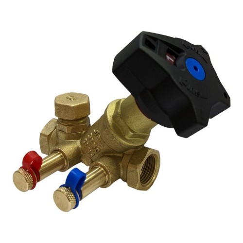 Клапан балансировочный латунный ручной с внутренней резьбой 1,6 МПа STAD.BY-1 Цветлит 20 мм в Екатеринбурге