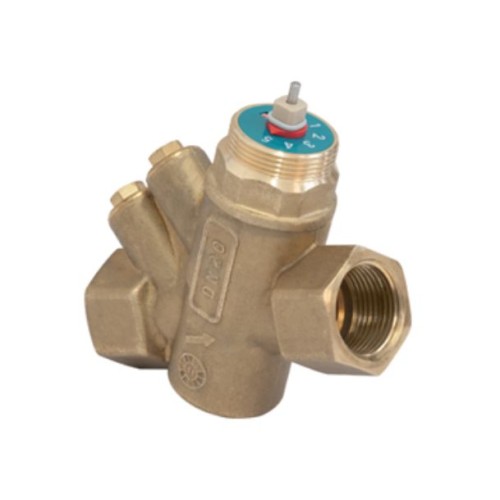 Клапан балансировочный латунный комбинированный с внутренней резьбой 2,5 МПа R206AM Giacomini 20 мм в Екатеринбурге