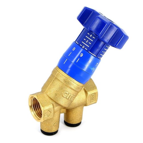 Клапан балансировочный латунный ручной с внутренней резьбой 2,5 МПа CIM 787OT Cimberio 25 мм в Екатеринбурге