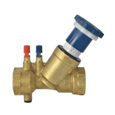 Клапан балансировочный латунный ручной с внутренней резьбой 2,5 МПа OR 25 мм