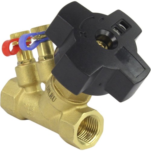 Клапан балансировочный латунный ручной с внутренней резьбой 1,6 МПа MVT-R LF Ридан 20 мм в Екатеринбурге