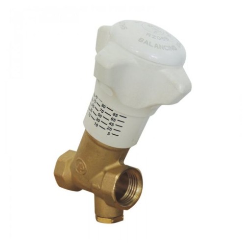 Клапан балансировочный латунный ручной с внутренней резьбой 2,5 МПа R206B-1 Giacomini 20 мм в Екатеринбурге