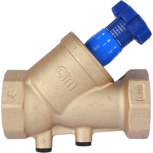 Клапан балансировочный латунный ручной с внутренней резьбой 2,5 МПа BL.220 MVI 15 мм в Екатеринбурге