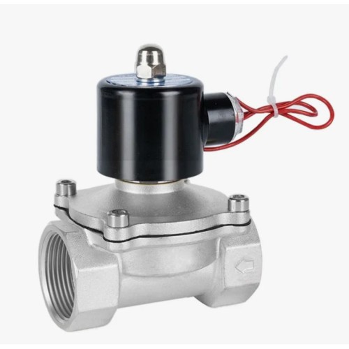 Клапан электромагнитный нержавеющий закрытый обратного действия с внутренней резьбой 1,6 МПа 32х118 мм 1 1/4" в Екатеринбурге