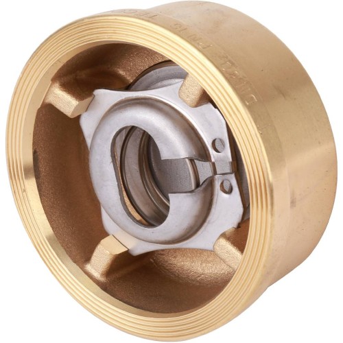Клапан обратный латунный осевой пружинный межфланцевый 1,6 МПа CA7441 Tecofi 80х50 мм в Екатеринбурге