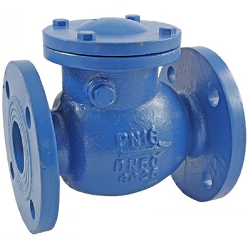 Клапан обратный чугунный Y-тип фланцевый 1,6 МПа RD30 АДЛ 65х240 мм в Екатеринбурге