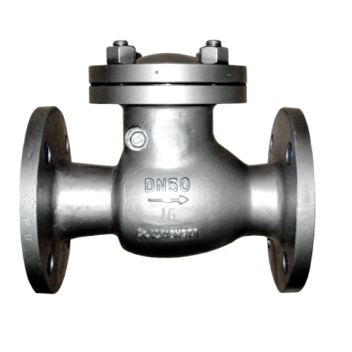 Клапан обратный стальной поворотный фланцевый 1,6 МПа 19с76нж 100х350 мм в Екатеринбурге