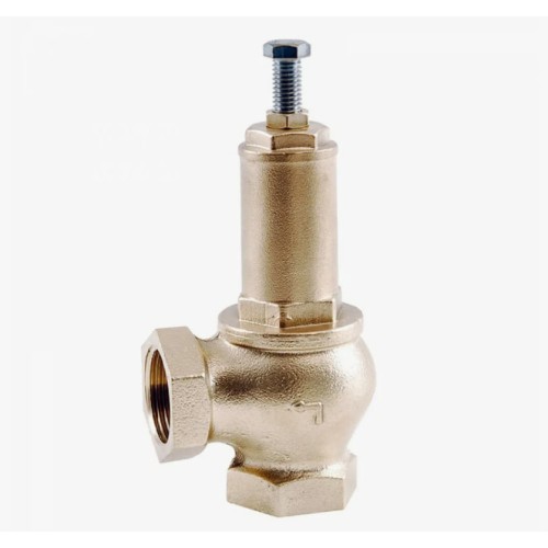 Клапан предохранительный латунный угловой с внутренней-наружной пайкой 1,6 МПа Benarmo 15х30,5 мм 1/2" в Екатеринбурге