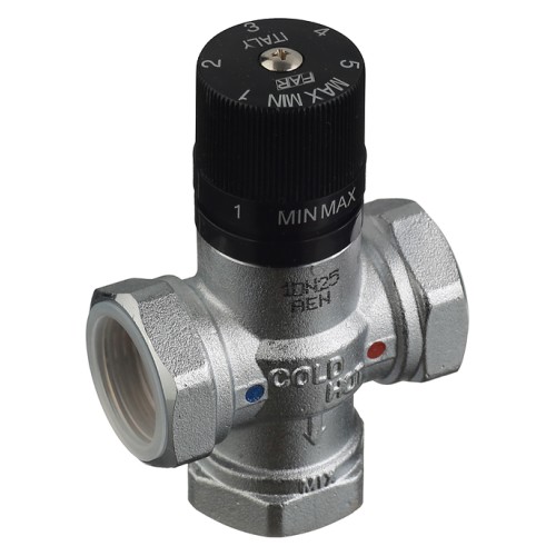 Клапан смесительный латунный термостатический с внутренней резьбой 1,0 МПа TermoFar FAR 25 мм 1" в Екатеринбурге