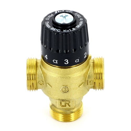 Клапан смесительный бронзовый термостатический с защитой с наружной резьбой 2,0 МПа Brawa-Mix Oventrop 20 мм 1" в Екатеринбурге