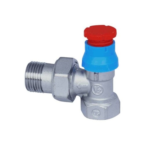 Клапан термостатический угловой Ду-15 Ру-10 ВР (ВН) с преднастройкой R401PTG Giacomini в Екатеринбурге