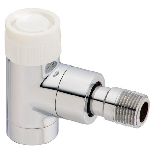 Клапан термостатический угловой Ду-15 (1/2") Ру-10 ВР-НР (ВН-НАР) матовая сталь серия E Oventrop в Екатеринбурге