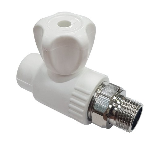 Клапан запорный PP-R наружная резьба 2,5 МПа VALFEX 20 мм 1/2" ГОСТ 32415-2013 в Екатеринбурге