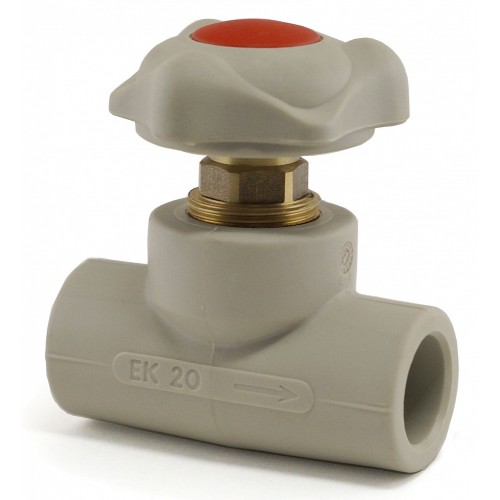 Клапан запорный проходной PP-R с внутренней пайкой 2,0 МПа Wavin Ekoplastik 50 мм ГОСТ 32415-2013 в Екатеринбурге