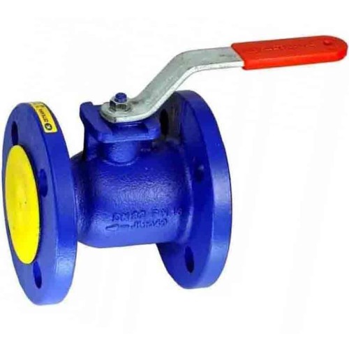 Кран шаровый чугунный фланцевый Ду-25 Ру-16 L=125мм полнопроходной Zetkama 565A в Екатеринбурге