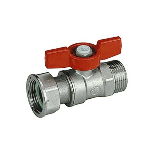 Кран запорный латунный стандартнопроходной с ручкой-бабочкой ВР-накидная гайка Ру 42 R251P Giacomini 15х76 мм 3/4" в Екатеринбурге