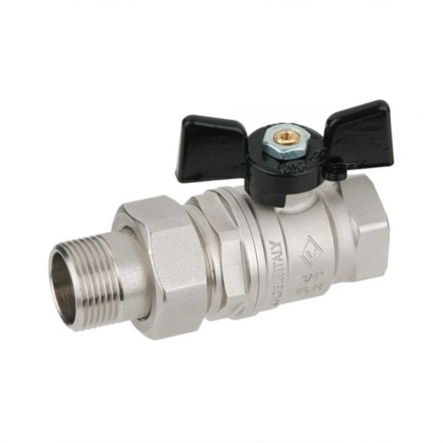 Кран запорный латунный полнопроходной с ручкой-бабочкой ВР-НР Ру 40 Pride LD 15х57 мм 1/2" в Екатеринбурге