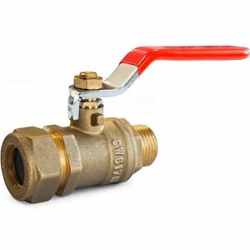 Кран запорный латунный стандартнопроходной с ручкой-рычагом ВР-НР Ру 16 ПРАКТИК 121 ГАЛЛОП 15 мм 1/2" в Екатеринбурге