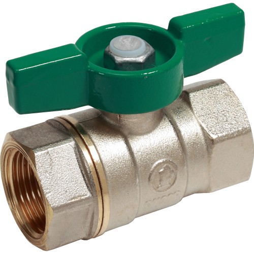 Кран запорный латунный стандартнопроходной с ручкой-бабочкой ВР (ВН) Ру 42 R251W Giacomini 10х47 мм 3/8" в Екатеринбурге