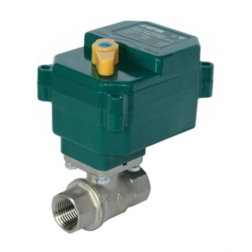 Кран шаровый латунный с электроприводом полнопроходной ВР (ВН) Ру 40 Neptun Bugatti 15 мм 1/2" в Екатеринбурге