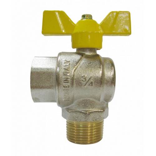 Кран запорный латунный полнопроходной с ручкой-бабочкой ВР-НР Ру 5 R780 Giacomini 15х50 мм 1/2" в Екатеринбурге