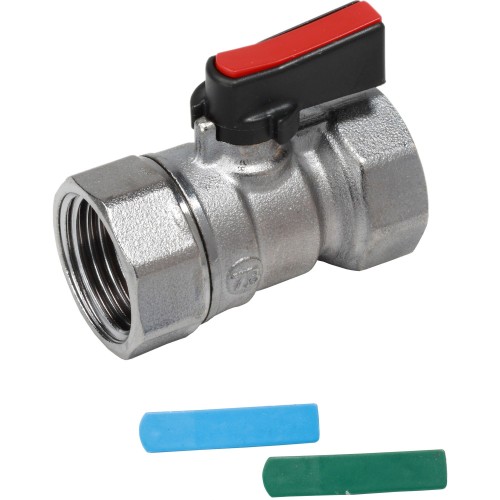 Кран запорный латунный стандартнопроходной с ручкой-флажком ВР (ВН) Ру 16 R690 Giacomini 15х46 мм 1/2" в Екатеринбурге