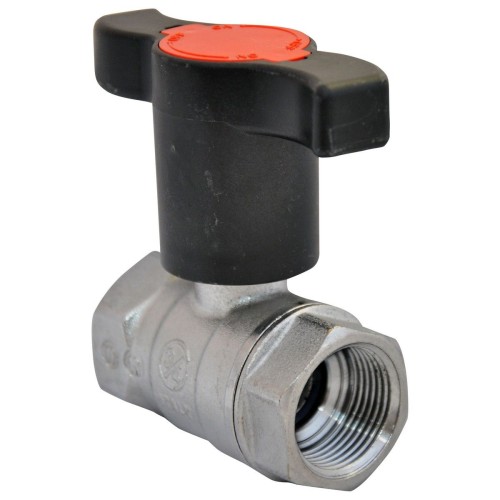 Кран запорный латунный с Т-рукояткой стандартнопроходной ВР-американка Ру 40 Pride LD 15 мм 1/2" в Екатеринбурге