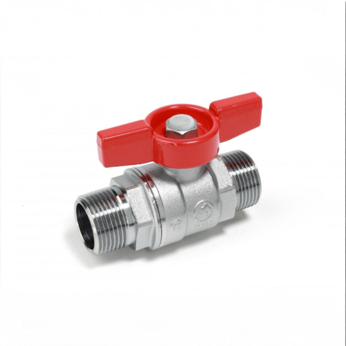 Кран запорный латунный полнопроходной с ручкой-бабочкой НР Ру 42 R913 Giacomini 15х73 мм 1/2" в Екатеринбурге