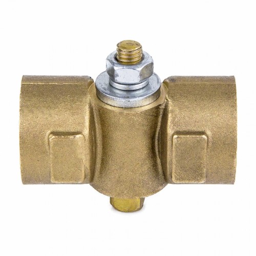 Кран латунный трехходовой стандартнопроходной для манометра без фланца и ручки ВР (ВН) Ру 16 11Б18БК, КПТ ВИПРА 15 мм 1/2" в Екатеринбурге
