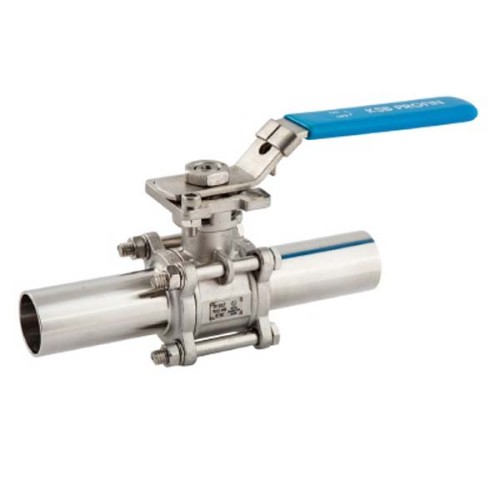 Кран шаровый нержавеющий под приварку полнопроходной Ру 25 AISI 316 NK-BE NK 80х302 мм в Екатеринбурге