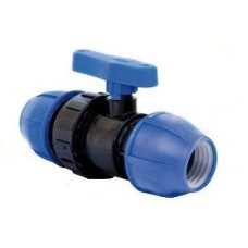 Компрессионный кран ПНД Дн 40 Ру-16 RTP (РосТурПласт)