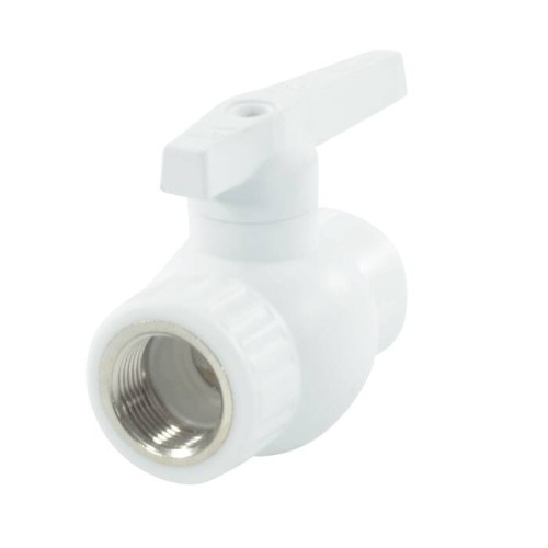 Кран полипропиленовый PP-R запорный прямой стандартнопроходной с внутренней пайкой ручка-рычаг Ру 25 RTP (РосТурПласт) 75 мм ГОСТ 32415-2013 в Екатеринбурге