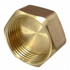 Заглушка латунная торцевая ВР (ВН) STOUT 8 мм 1/4"