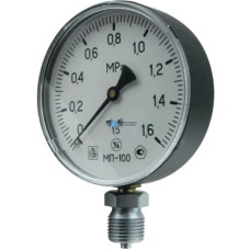 Манометр радиальный диаметр 100мм 0-40 кгс/см2 (0-4,0 МПа) М20х1,5 МП-100 Завод теплотехнических приборов