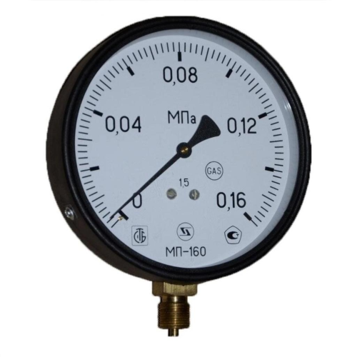 Манометр радиальный диаметр 160мм 0-6 кгс/см2 (0-0,6 МПа) М20х1,5 МП-160 Завод теплотехнических приборов в Екатеринбурге