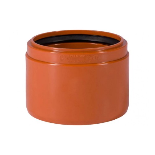 Переход НПВХ (ПВХ) Дн 250 коричневый безнапорный на раструб керамической трубы Ostendorf KGUSM в Екатеринбурге